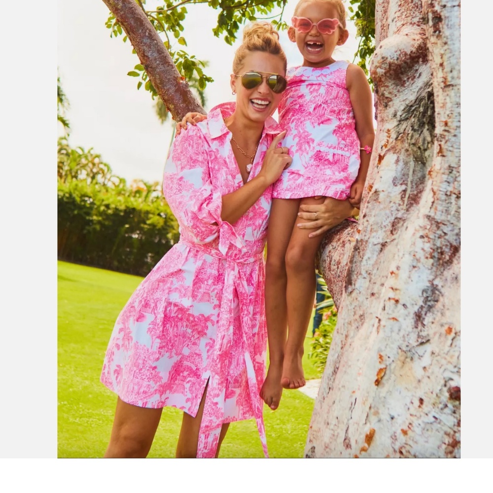 Lilly Pulitzer Women’s Amrita 3/4 Sleeve Cotton Dress Size 8